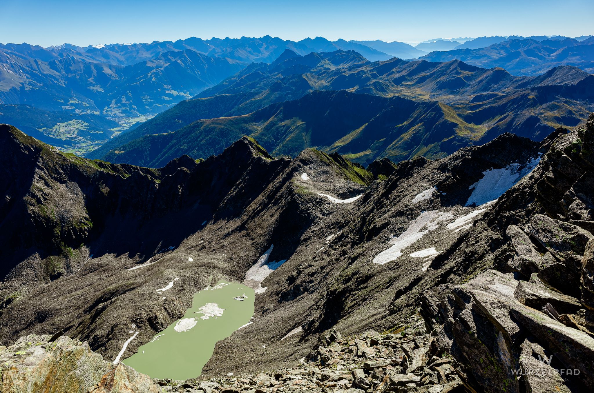 Blick vom Lasörling zum Berger Törl